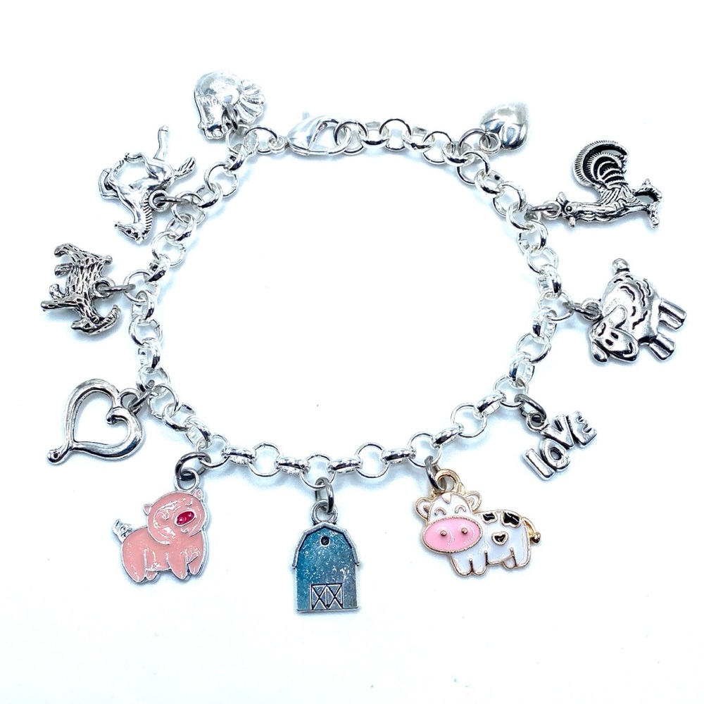 Farm Animal Charm Bracelet